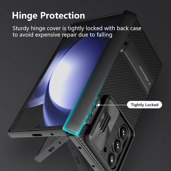 خرید گارد کمشیلد استند دار Samsung Galaxy Z Fold 6 برند نیلکین مدل CamShield Fold Stand