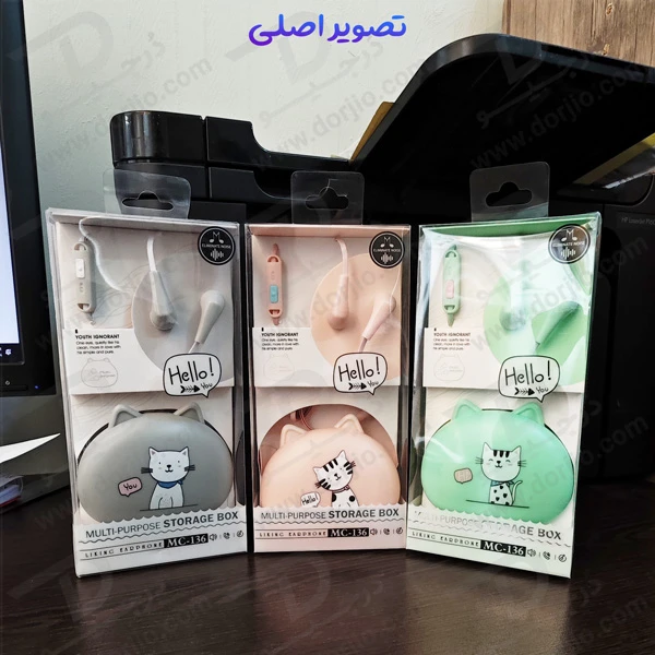 هندزفری فانتزی باکس دار طرح CAT مدل MC-136 هندزفری فانتزی باکس دار طرح CAT مدل MC-136