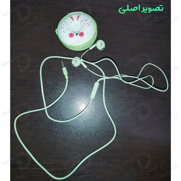 خرید هندزفری فانتزی کیف زیپی طرح دونات KEEKA مدل KA-202