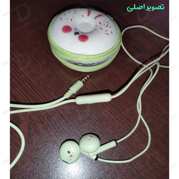 خرید هندزفری فانتزی کیف زیپی طرح دونات KEEKA مدل KA-202