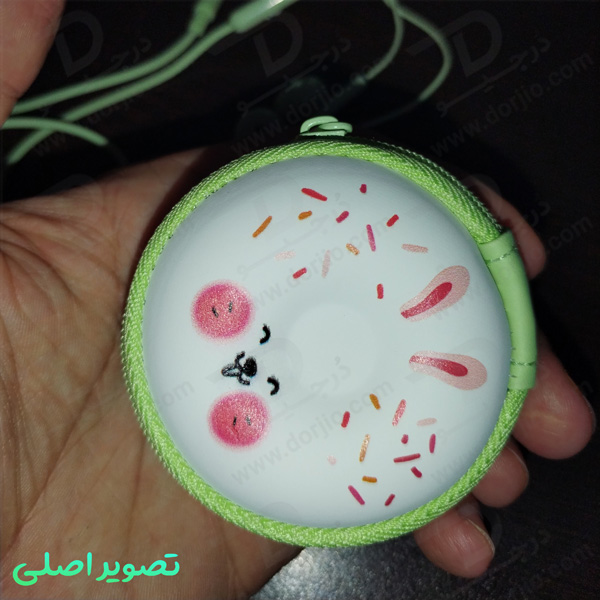 خرید هندزفری فانتزی کیف زیپی طرح دونات KEEKA مدل KA-202