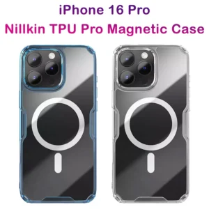 قاب شفاف مگ سیف نیلکین iPhone 16 Pro مدل Nature TPU Pro Magnetic