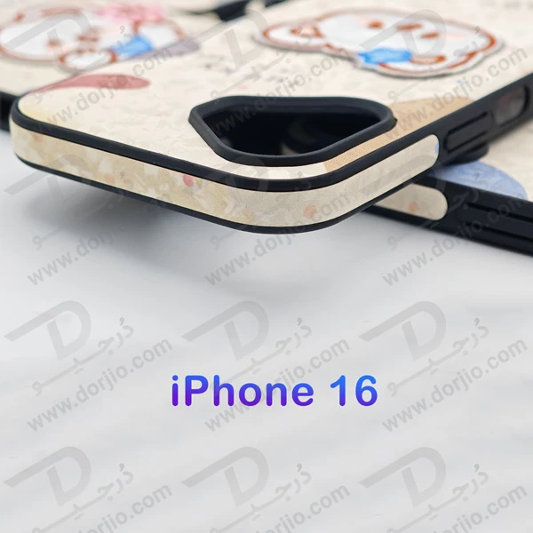 خرید قاب ژله ای طرح برجسته خرسی iPhone 16
