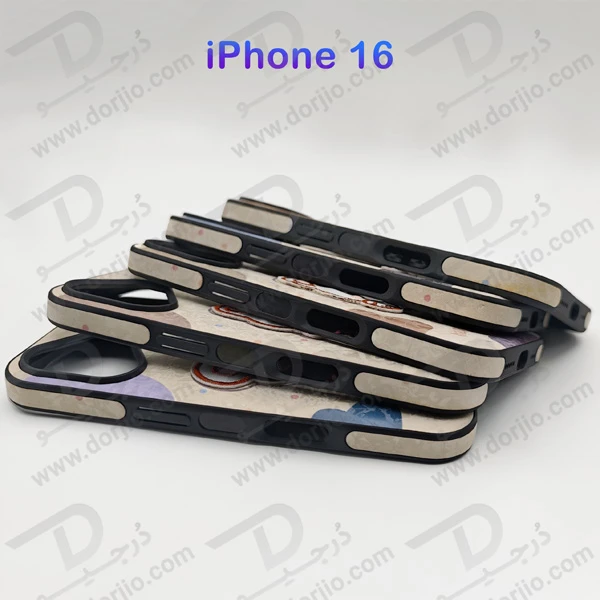 خرید قاب ژله ای طرح برجسته خرسی iPhone 16