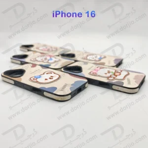 خرید قاب ژله ای طرح برجسته خرسی iPhone 16