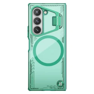 خرید قاب کریستالی مگ سیف کمرا استند Samsung Galaxy Z Fold 6 مارک نیلکین مدل Iceblade Fold Magnetic