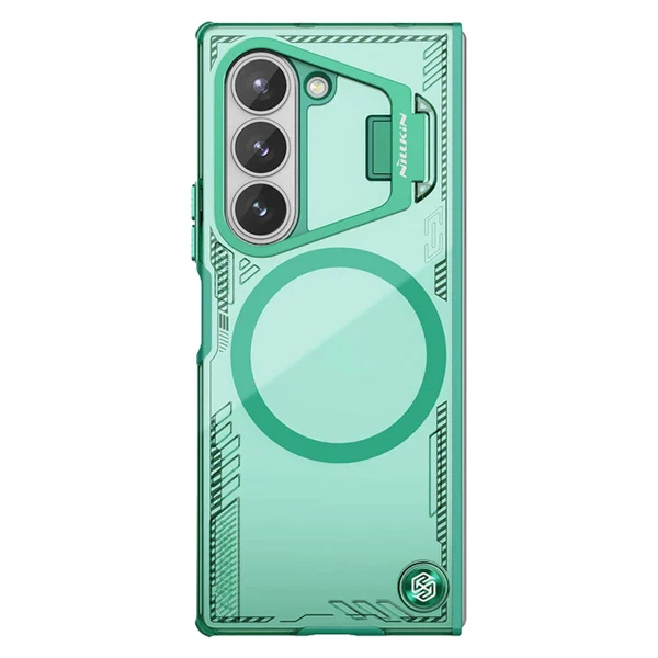 خرید قاب کریستالی مگ سیف کمرا استند Samsung Galaxy Z Fold 6 مارک نیلکین مدل Iceblade Fold Magnetic