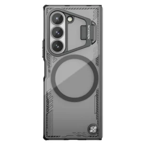 خرید قاب کریستالی مگ سیف کمرا استند Samsung Galaxy Z Fold 6 مارک نیلکین مدل Iceblade Fold Magnetic