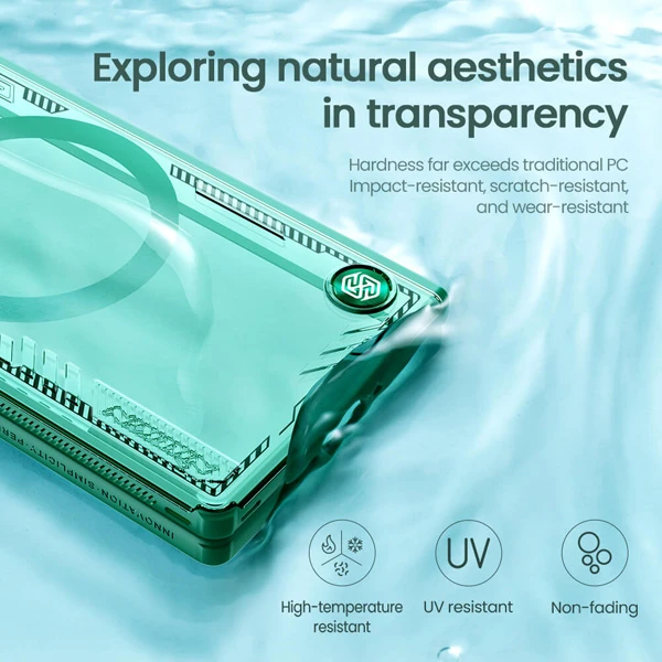 خرید قاب کریستالی مگ سیف کمرا استند Samsung Galaxy Z Fold 6 مارک نیلکین مدل Iceblade Fold Magnetic