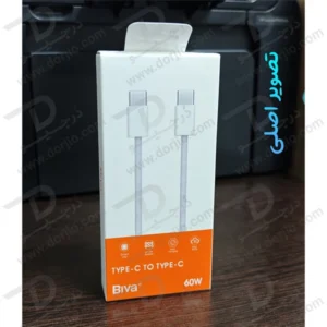 خرید کابل شارژ و دیتا 1.2 متر 60 وات دو سر Type-C مارک BIVA مدل C-28