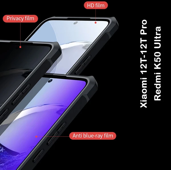 خرید کریستال شیلد شفاف Xiaomi 12T مارک XUNDD سری Beatle