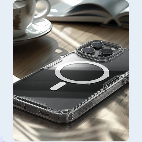 خرید قاب شفاف مگ سیف نیلکین iPhone 16 Pro Max مدل Nature TPU Pro Magnetic خرید قاب شفاف مگ سیف نیلکین iPhone 16 Pro Max مدل Nature TPU Pro Magnetic