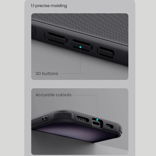 قاب ضد ضربه iPhone 16 Plus مارک نیلکین مدل Super Frosted Shield Pro