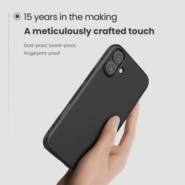 قاب ضد ضربه iPhone 16 Plus مارک نیلکین مدل Super Frosted Shield Pro