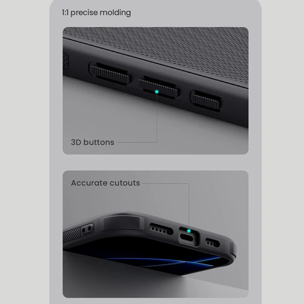 خرید قاب ضد ضربه iPhone 16 Pro Max مارک نیلکین مدل Super Frosted Shield Pro