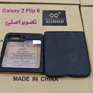 خرید قاب چرمی با محافظ صفحه نمایش پشت Samsung Galaxy Z Flip 6 مارک XUNDD