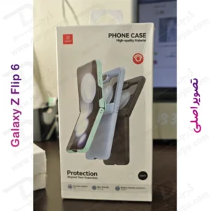 خرید قاب چرمی با محافظ صفحه نمایش پشت Samsung Galaxy Z Flip 6 مارک XUNDD
