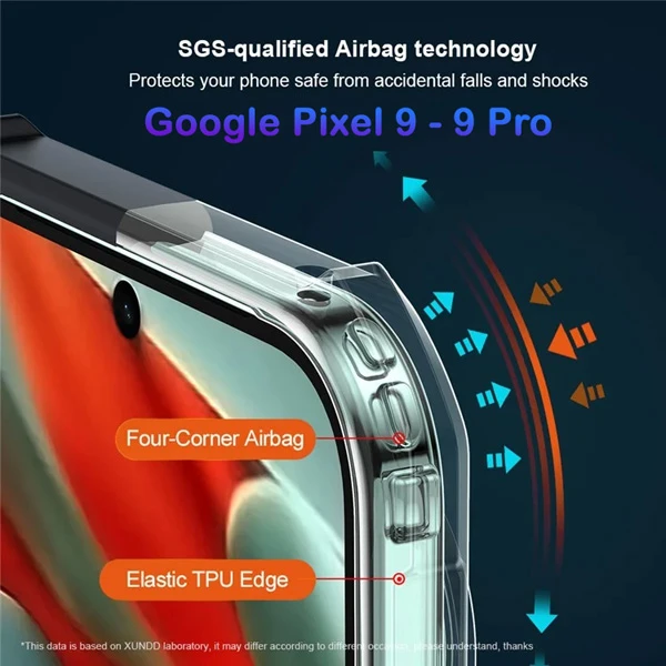خرید کریستال شیلد شفاف Google Pixel 9 مارک XUNDD سری Beatle