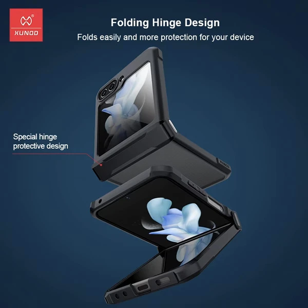 خرید کریستال شیلد شفاف Samsung Galaxy Z Flip 6 مارک XUNDD سری Beatle