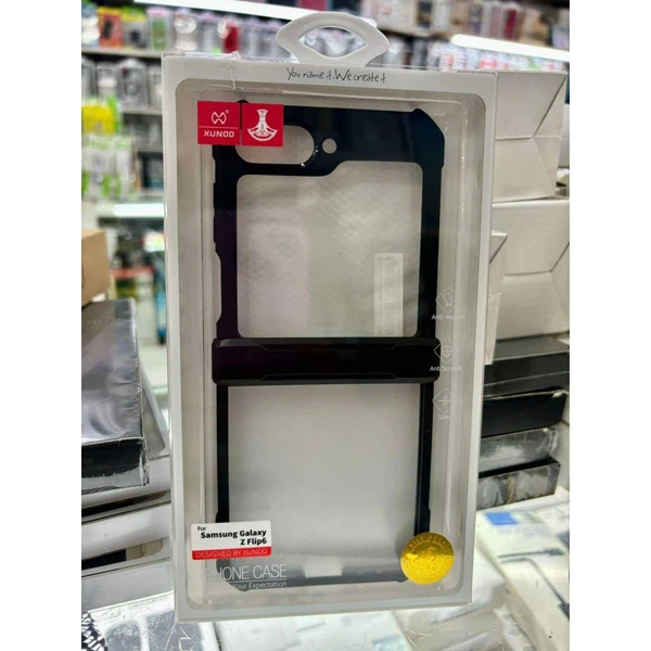 خرید کریستال شیلد شفاف Samsung Galaxy Z Flip 6 مارک XUNDD سری Beatle