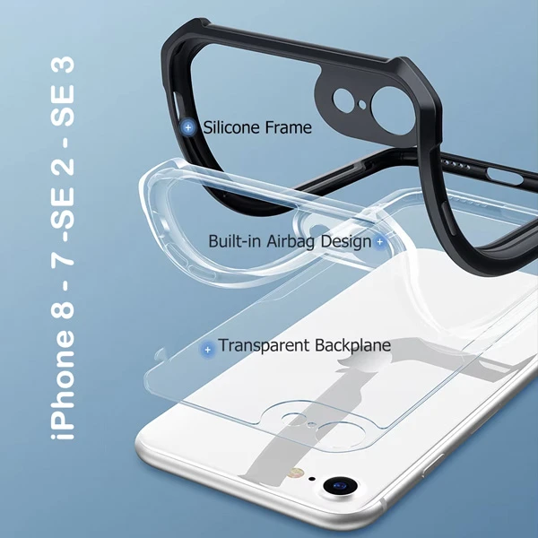 خرید کریستال شیلد شفاف iPhone SE 2022 مارک XUNDD سری Beatle خرید کریستال شیلد شفاف iPhone SE 2022 مارک XUNDD سری Beatle