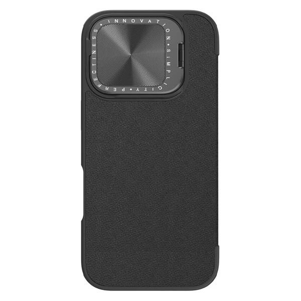 خرید کیف چرمی محافظ دوربین دار iPhone 16 Pro Max مارک نیلکین مدل Qin Prop