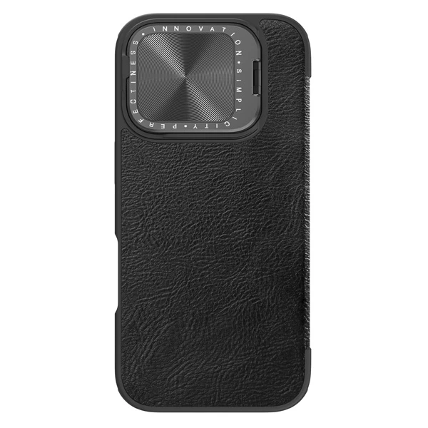 خرید کیف چرمی محافظ دوربین دار iPhone 16 Pro Max مارک نیلکین مدل Qin Prop