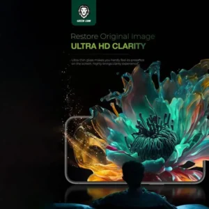 خرید گلس شیشه ای iPhone 16 مارک Green Lion مدل 9H Steve HD