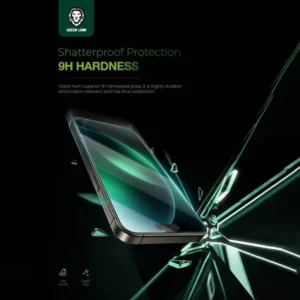 خرید گلس شیشه ای iPhone 16 مارک Green Lion مدل 9H Steve HD