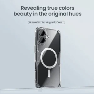 قاب شفاف مگ سیف نیلکین iPhone 16 مدل Nature TPU Pro Magnetic