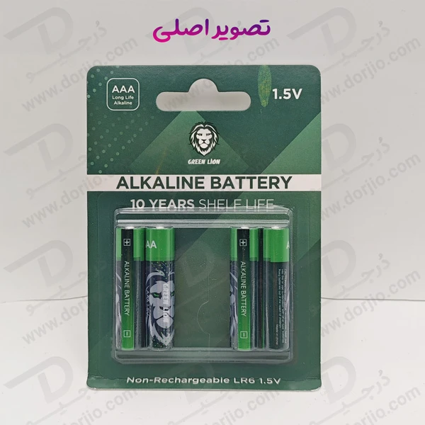 خرید باتری نیم قلمی 1.5 ولت مارک Green Lion گرید AAA - بسته 4 عددی