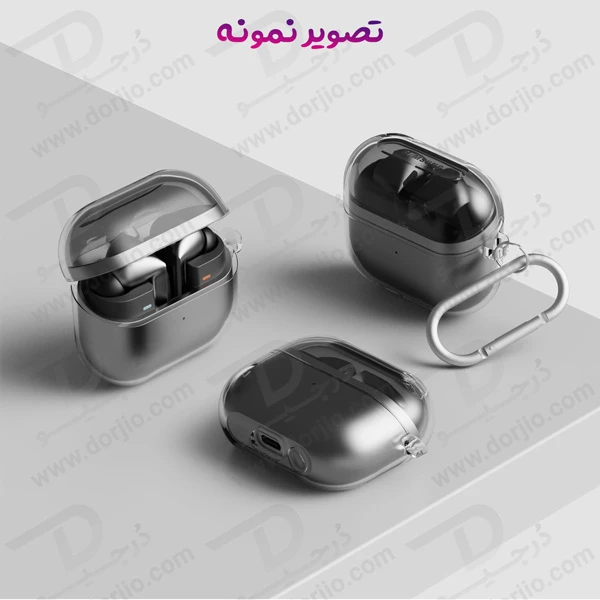 خرید قاب ژله ای شفاف گیره دار هندزفری Samsung Galaxy Buds3 Pro