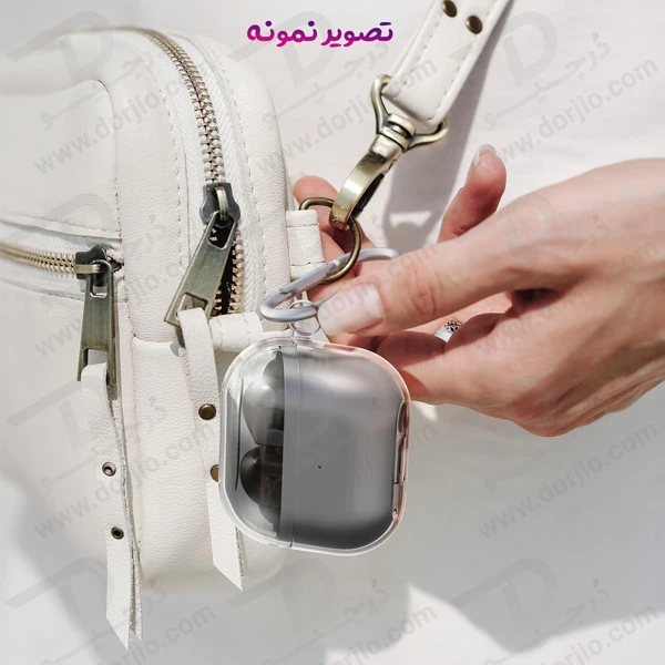 خرید قاب ژله ای شفاف گیره دار هندزفری Samsung Galaxy Buds3 Pro