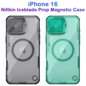 قاب کریستالی مگنتی کمرا استند iPhone 16 مارک نیلکین مدل Iceblade Prop Magnetic