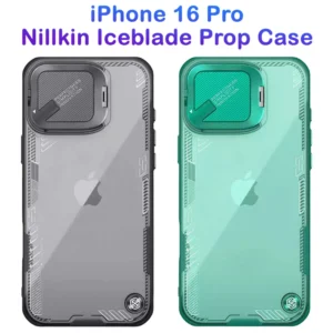 قاب کریستالی کمرا استند iPhone 16 Pro مارک نیلکین مدل Iceblade Prop