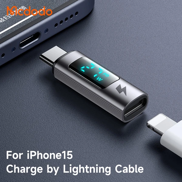 خرید مبدل دیجیتالی Lightning به Type-C مارک Mcdodo مدل OT-599 مجهز به صفحه نمایش