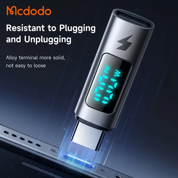خرید مبدل دیجیتالی Type-Cبه Type-C مارک Mcdodo مدل OT-609 مجهز به صفحه نمایش