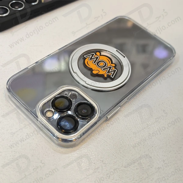 خرید کریستال شفاف رینگ استند مگ سیف iPhone 13 Pro Max مارک XUNDD سری Zero Sense دارای استیکر