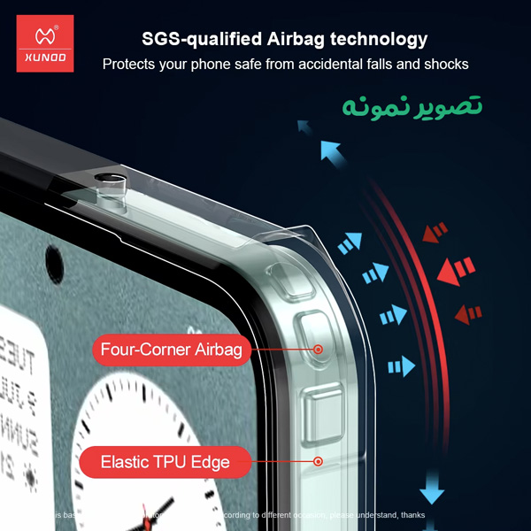 خرید کریستال شیلد شفاف Nothing CMF Phone 1 مارک XUNDD سری Beatle