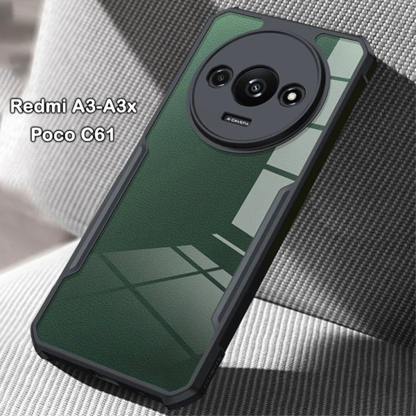خرید کریستال شیلد شفاف Xiaomi Redmi A3 مارک XUNDD سری Beatle