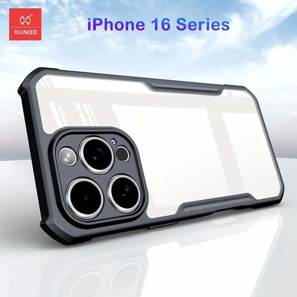 خرید کریستال شیلد شفاف iPhone 16 مارک XUNDD سری Beatle