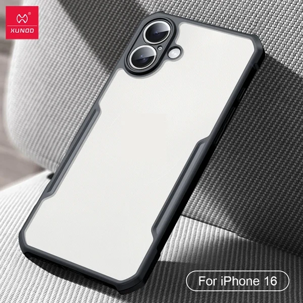 خرید کریستال شیلد شفاف iPhone 16 مارک XUNDD سری Beatle