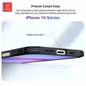 خرید کریستال شیلد شفاف iPhone 16 مارک XUNDD سری Beatle