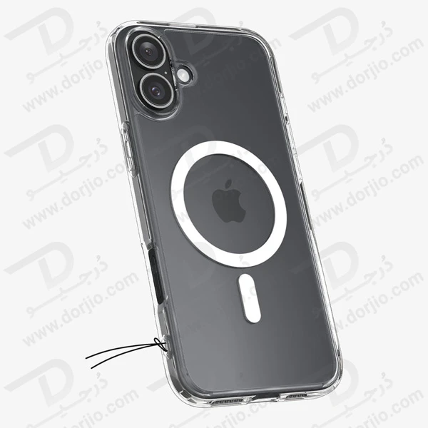 خرید کریستال کاور شفاف مگ سیف iPhone 16 مارک Spigen