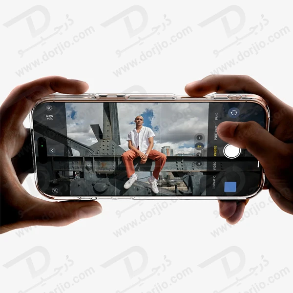 خرید کریستال کاور شفاف مگ سیف iPhone 16 مارک Spigen