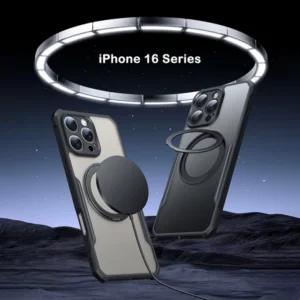 خرید گارد شفاف رینگ استند مگ سیف iPhone 16 Pro Max مارک XUNDD سری Beatle Magnetic Holder
