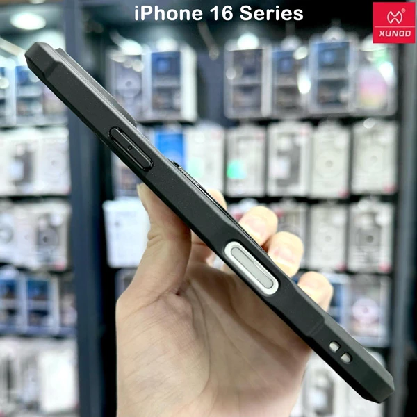 خرید گارد شفاف رینگ استند مگ سیف iPhone 16 Pro Max مارک XUNDD سری Beatle Magnetic Holder