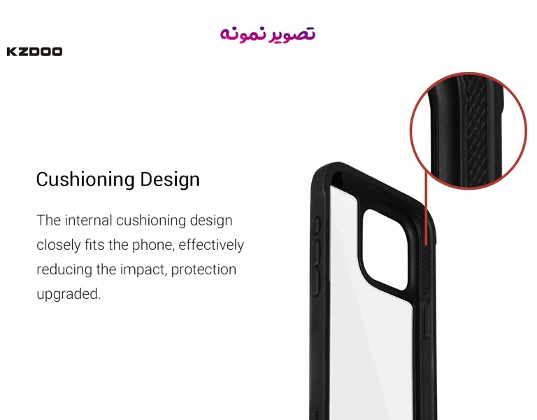 خرید گارد ضد ضربه ARES گوشی iPhone 16 Pro Max مارک KZDOO
