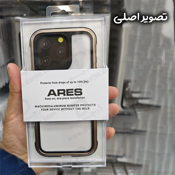 خرید گارد ضد ضربه ARES گوشی iPhone 16 Pro Max مارک KZDOO