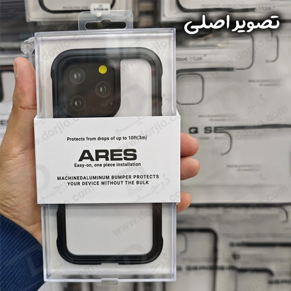 خرید گارد ضد ضربه ARES گوشی iPhone 16 Pro Max مارک KZDOO